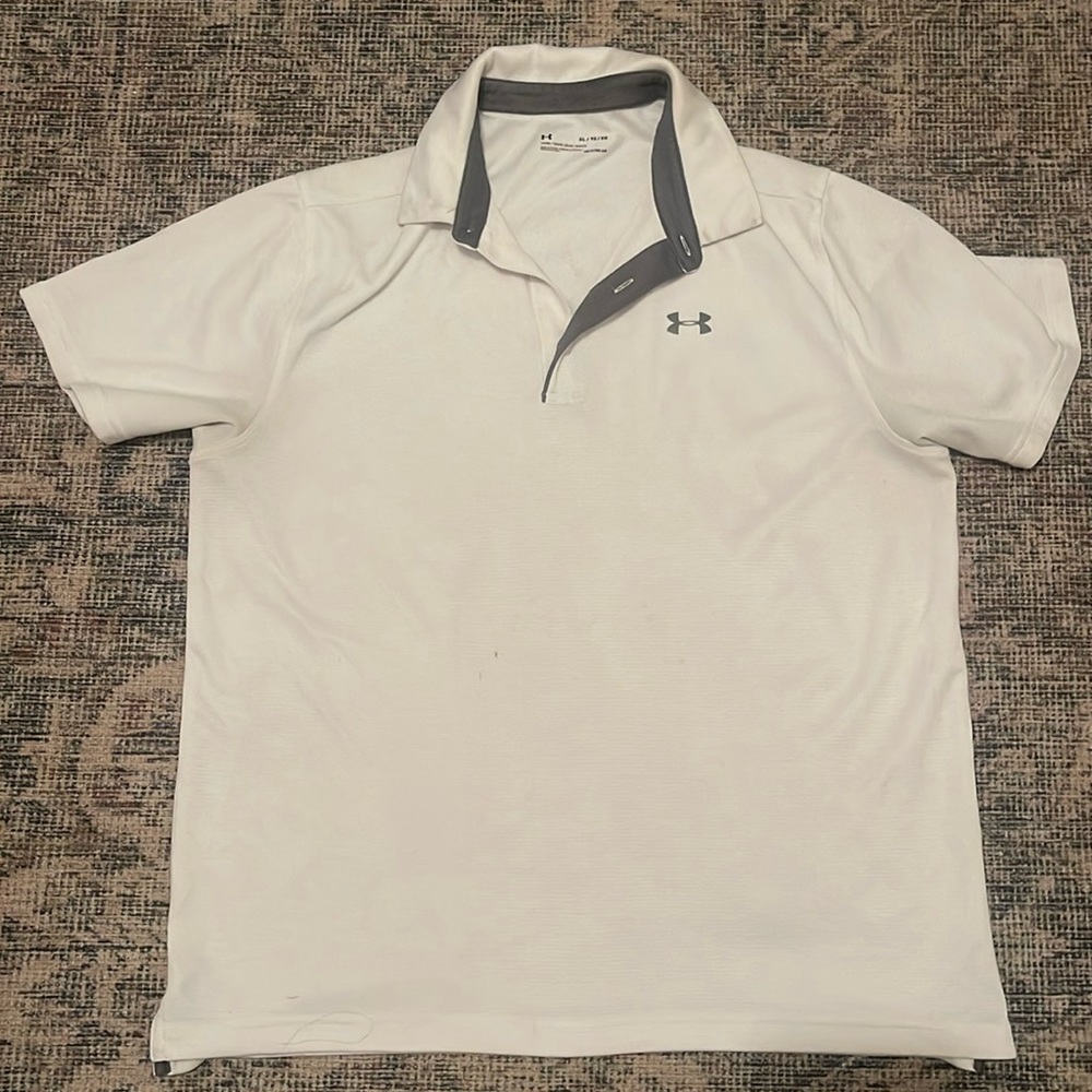 Under Armour White Polo